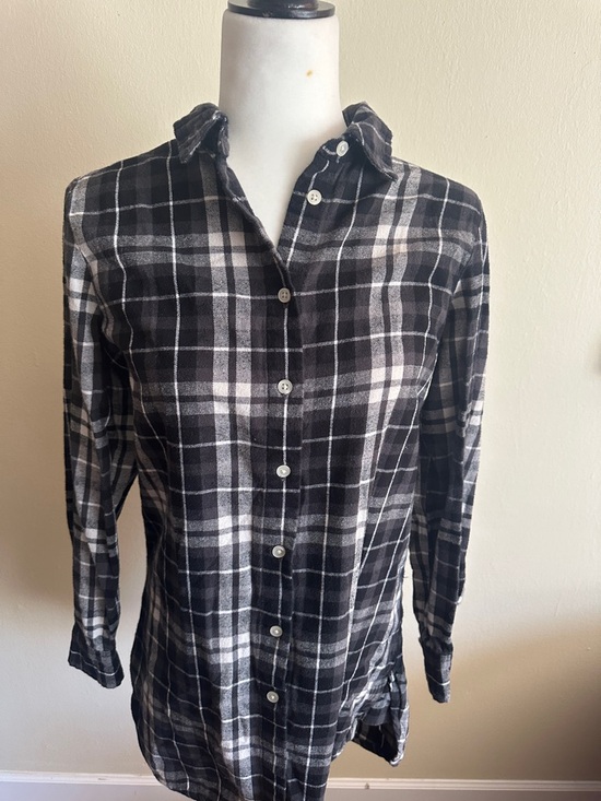 Joe Fresh Tops - Joe Fresh Black & White Plaid Button-Down Shirt